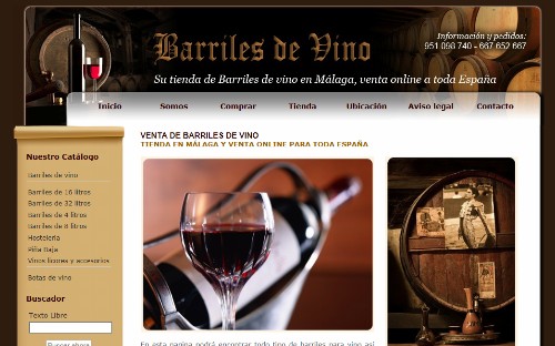 venta de barriles de vino